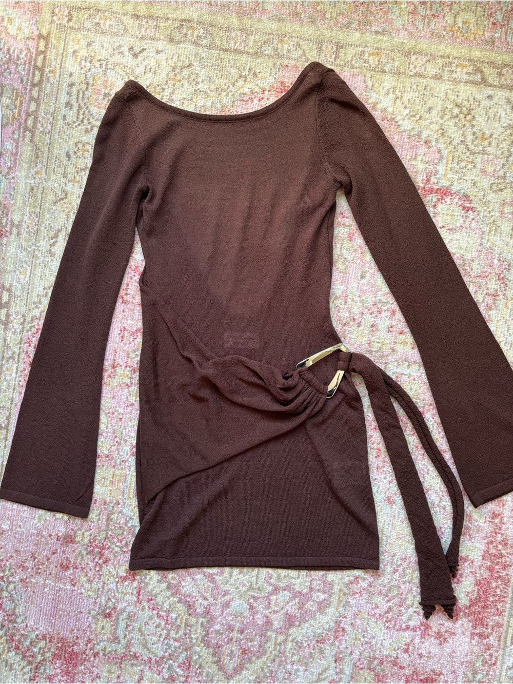 Peppermayo \\ sheer knit bell sleeve dress - Picture 6 of 11
